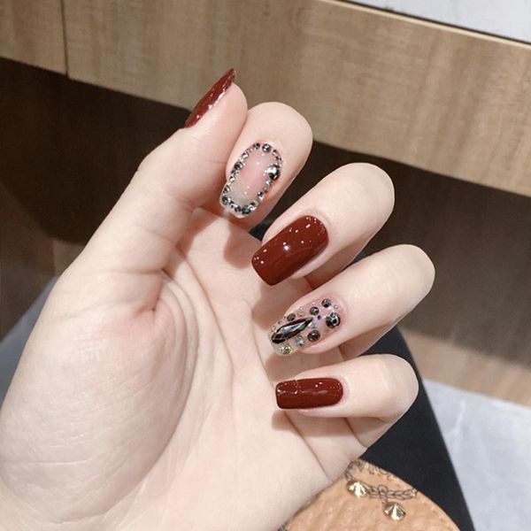 false nails nlos beauty fake art decorations long squarely rounded artificial press on jelly glue stylish daily social designs, Red;gold
false nails nlos beauty fake art decorations long squarely rounded artificial press on jelly glue stylish daily social designs, Red;gold