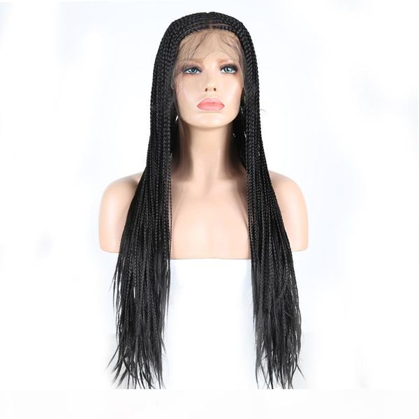 charisma 13x6 deep part lace wigs long box braided wig with baby hair middle part synthetic lace front wig for black women
charisma 13x6 deep part lace wigs long box braided wig with baby hair middle part synthetic lace front wig for black women