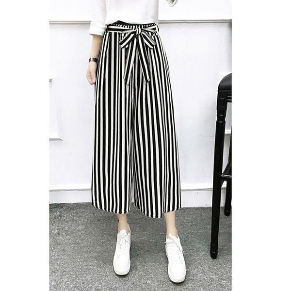 womens wide leg high waist casual pants summer thin pants loose culottes trousers drop shipping good quality, Black;white
womens wide leg high waist casual pants summer thin pants loose culottes trousers drop shipping good quality, Black;white