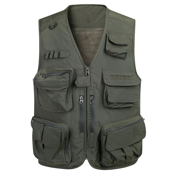 cotton men summer multi-pocket classic waistcoat sleeveless male unloading solid quick dry coat pgrapher tactical field vest t190828, Black;white
cotton men summer multi-pocket classic waistcoat sleeveless male unloading solid quick dry coat pgrapher tactical field vest t190828, Black;white