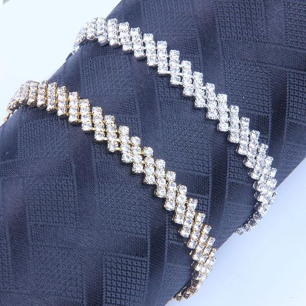 link, chain 10pcs crystal jewelry cubic zirconia tennis bracelets gold silver color iced out christmas gift for women men, Black
link, chain 10pcs crystal jewelry cubic zirconia tennis bracelets gold silver color iced out christmas gift for women men, Black