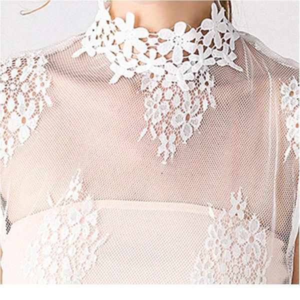 women hollow mesh floral fake collar turtleneck pullover detachable half blouse y5gc wome jllvds, Blue;red
women hollow mesh floral fake collar turtleneck pullover detachable half blouse y5gc wome jllvds, Blue;red