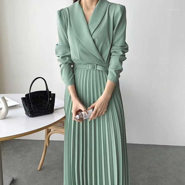 elegant pleated long dress for women autumn women long dress with waistband vestidos de fiesta a-line office lady full1, Black;gray
elegant pleated long dress for women autumn women long dress with waistband vestidos de fiesta a-line office lady full1, Black;gray