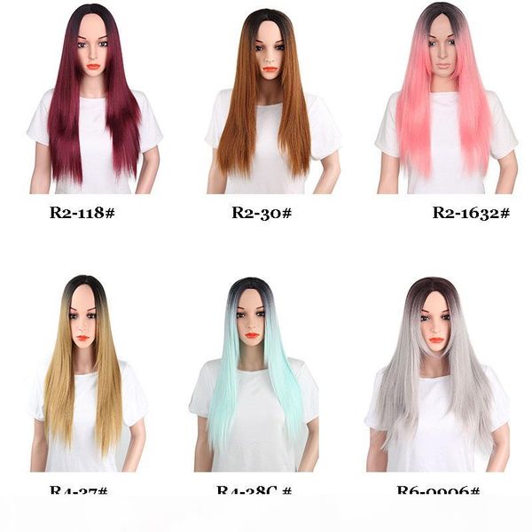220g pack long straight synthetic wigs natural hairline different colors fashionable heat resistant fiber 26 inches, Black
220g pack long straight synthetic wigs natural hairline different colors fashionable heat resistant fiber 26 inches, Black