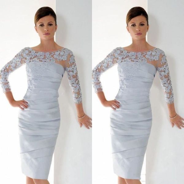 2021 wedding party short sheath mother of the bride dresses appliques lace long sleeve guest prom dress elegant groom mothers formal wear, Black;red
2021 wedding party short sheath mother of the bride dresses appliques lace long sleeve guest prom dress elegant groom mothers formal wear, Black;red
