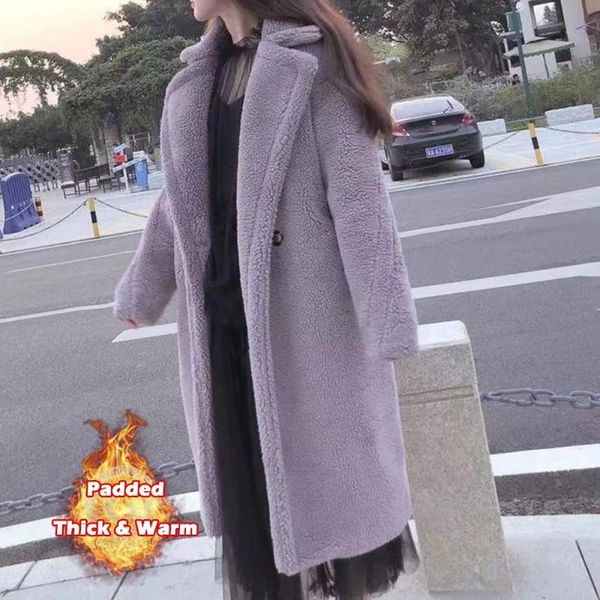 women's fur & faux philosophy winter women solid lamb coat long sleeve casual fleece jacket turn down collar teddy outerwear, Black
women's fur & faux philosophy winter women solid lamb coat long sleeve casual fleece jacket turn down collar teddy outerwear, Black