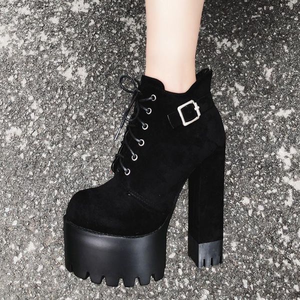 fashion black boots woman high heels lace up ankle boots buckle platform artificial leather women shoes 15cm party ankle
fashion black boots woman high heels lace up ankle boots buckle platform artificial leather women shoes 15cm party ankle