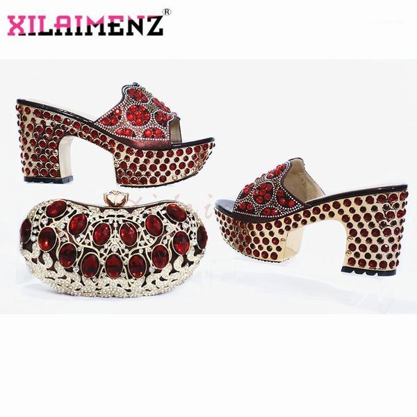 wine color latest african lady shoes and bag set decorate with rhinestone nigerian women shoes matching hang bag for party1, Black
wine color latest african lady shoes and bag set decorate with rhinestone nigerian women shoes matching hang bag for party1, Black