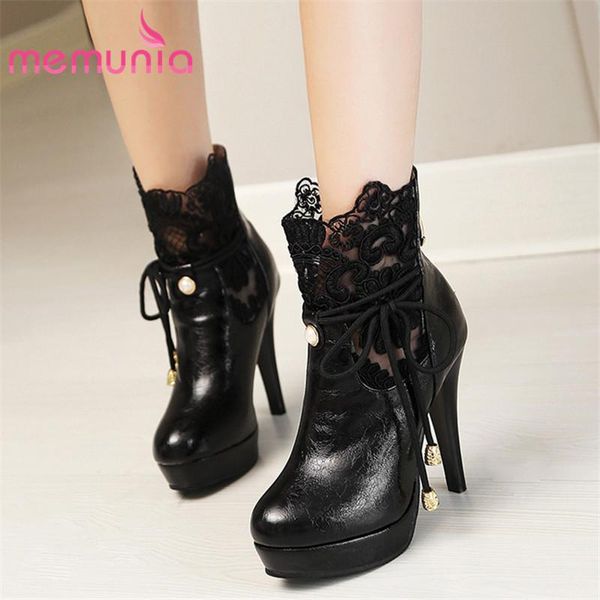 boots memunia 2021 women ankle round toe lace zip high heels party wedding shoes autumn winter platform, Black
boots memunia 2021 women ankle round toe lace zip high heels party wedding shoes autumn winter platform, Black