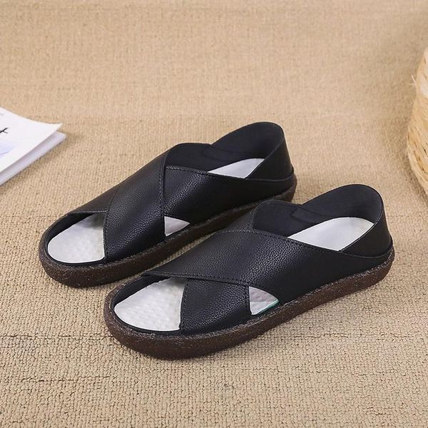 2021 summer fashion new fish mouth female sandals wild casual soft bottom sandals, Black
2021 summer fashion new fish mouth female sandals wild casual soft bottom sandals, Black