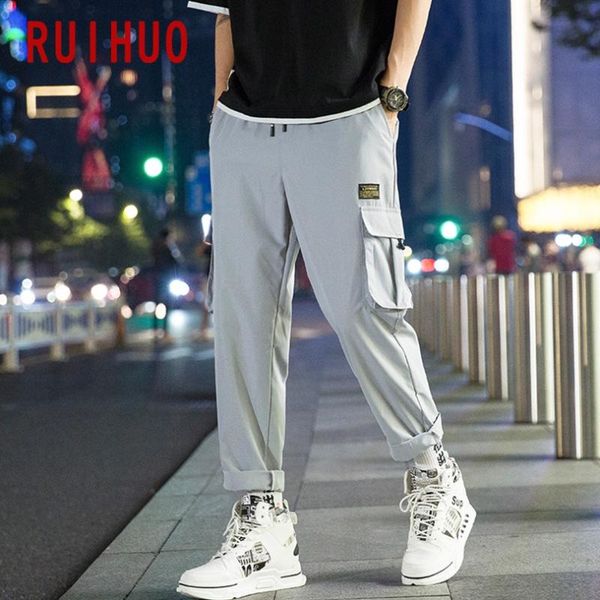 men's pants ruihuo mens cargo hip hop joggers men clothing jogger harajuku sweatpants 2021 m-5xl, Black
men's pants ruihuo mens cargo hip hop joggers men clothing jogger harajuku sweatpants 2021 m-5xl, Black