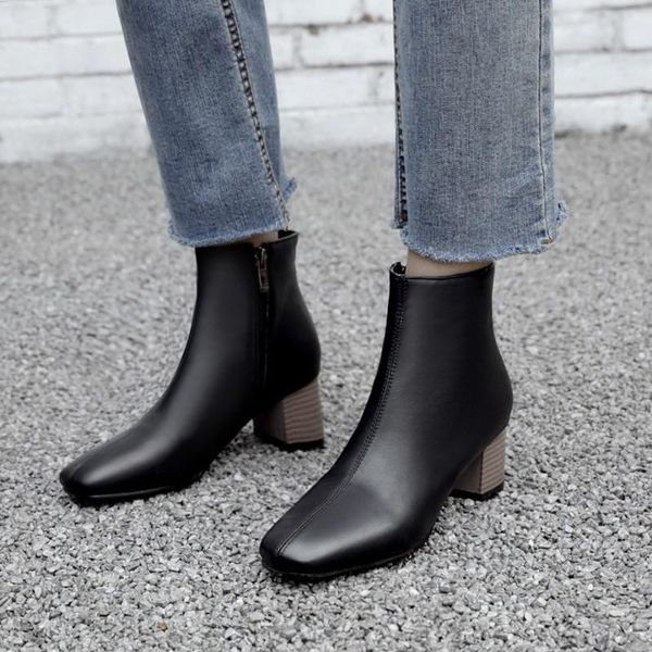 boots oversized -1 women shoes ankle for ladies woman winter square head thick heel zipper, Black
boots oversized -1 women shoes ankle for ladies woman winter square head thick heel zipper, Black