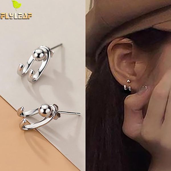 925 sterling silver double hook beads stud earrings for women personality female student fasion jewellery flyleaf new arrival, Golden;silver
925 sterling silver double hook beads stud earrings for women personality female student fasion jewellery flyleaf new arrival, Golden;silver
