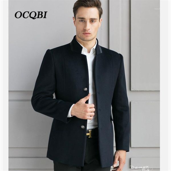 2018 smart casual formal wool mens clothing overcoats fashion winter dress coat mens plus size1, Black
2018 smart casual formal wool mens clothing overcoats fashion winter dress coat mens plus size1, Black