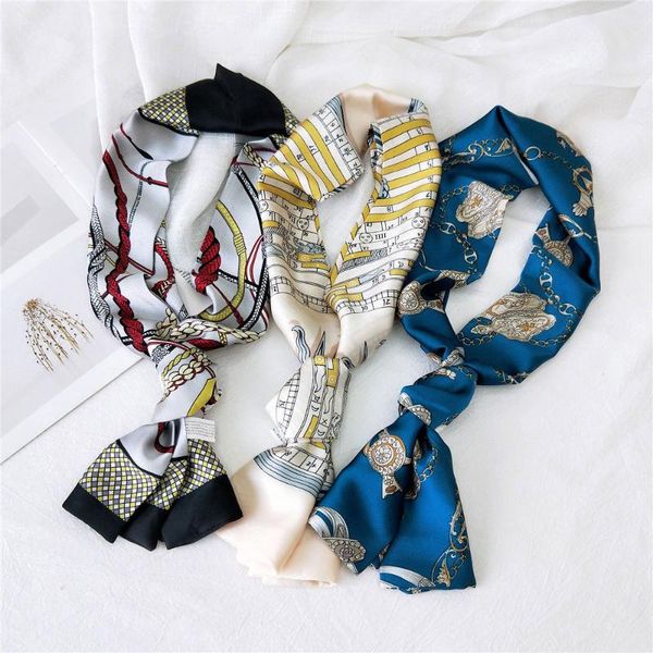 2021new small long thin long scarf women's all-match spring and autumn temperament thin scarf all-match suit ribbon neckerchief, Blue;gray
2021new small long thin long scarf women's all-match spring and autumn temperament thin scarf all-match suit ribbon neckerchief, Blue;gray