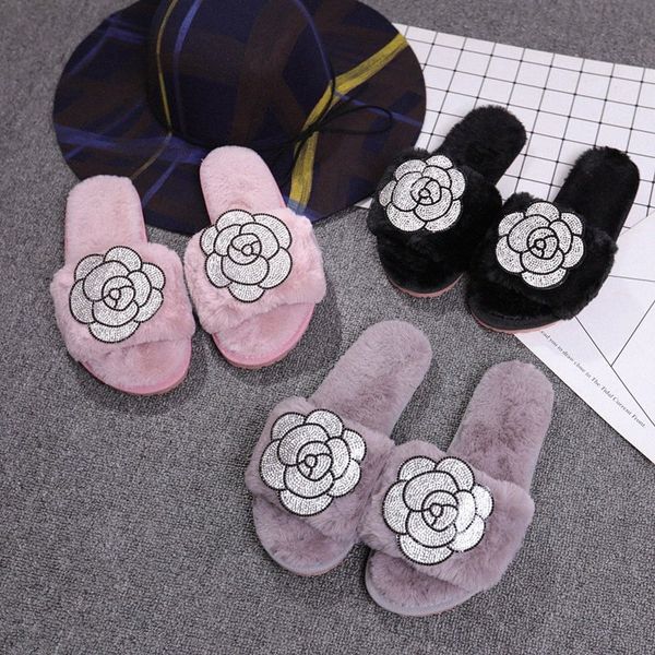 glitter camellia fluffy slippers women crystal rose flower fur sandals indoor soft plush furry slides terliky675 g8ea#, Black
glitter camellia fluffy slippers women crystal rose flower fur sandals indoor soft plush furry slides terliky675 g8ea#, Black