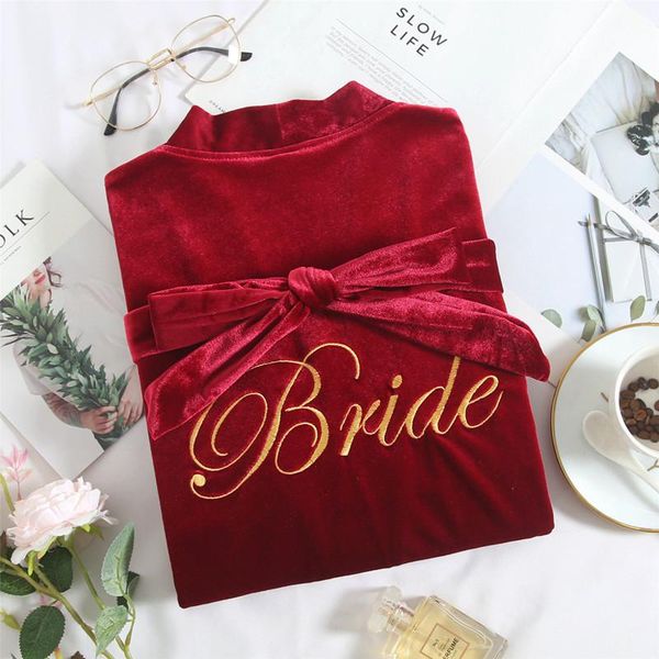 women's sleepwear bride wedding print letter 2pcs robe gown sets velour lady nightdress lingerie bathrobe autumn winter lounge homewear, Black;red
women's sleepwear bride wedding print letter 2pcs robe gown sets velour lady nightdress lingerie bathrobe autumn winter lounge homewear, Black;red