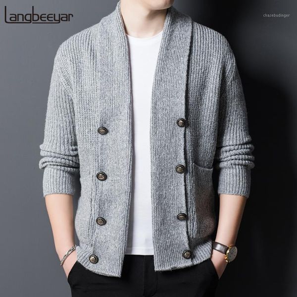 2020 korean new autum winter brand fashion knit cashmete woolen lapel sweater for man casual cool cardigan coats jacket1, White;black
2020 korean new autum winter brand fashion knit cashmete woolen lapel sweater for man casual cool cardigan coats jacket1, White;black