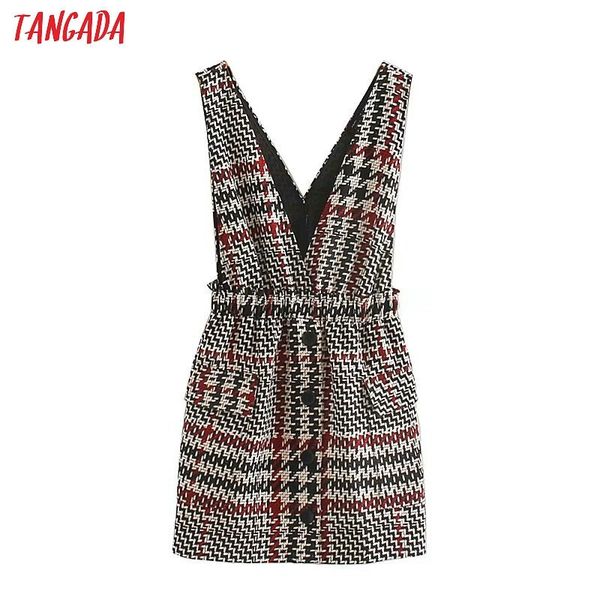 tangada women retro style plaid pattern mini skirt stretch waist buttons female casual chic skirts 4m143 y200326, Black
tangada women retro style plaid pattern mini skirt stretch waist buttons female casual chic skirts 4m143 y200326, Black