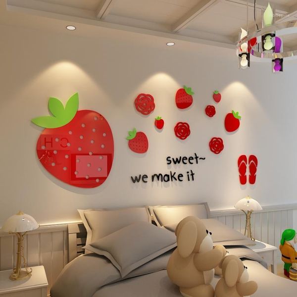 wall stickers sweet strawberry acrylic 3d crystal children's room bedroom living cartoon cute originality diy decoration1
wall stickers sweet strawberry acrylic 3d crystal children's room bedroom living cartoon cute originality diy decoration1