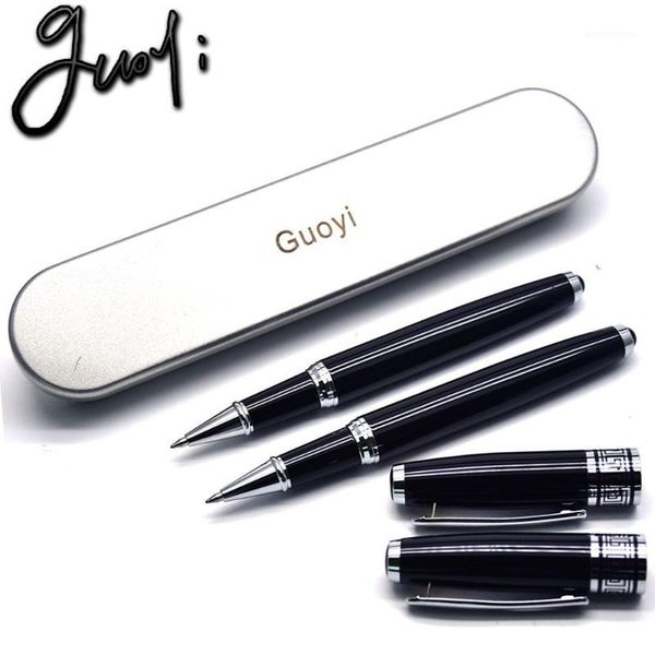 guoyi a113 black metal engraved gel pen learn office school stationery gift pen l business writing ballpoint1, Blue;orange
guoyi a113 black metal engraved gel pen learn office school stationery gift pen l business writing ballpoint1, Blue;orange