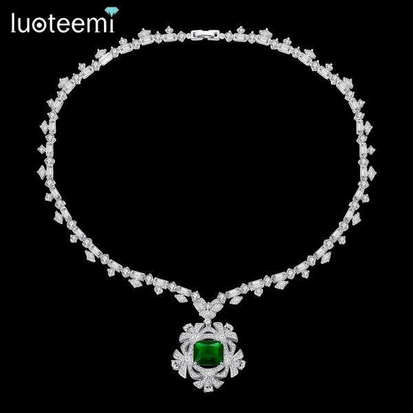 luoteemi big flower long pendant necklace for women wedding party luxury cz jewelry red and green collar mujer christmas gift 201013, Silver
luoteemi big flower long pendant necklace for women wedding party luxury cz jewelry red and green collar mujer christmas gift 201013, Silver