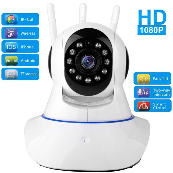 wifi ip camera 1080p hd home security camera 3 antenna wireless signal enhancement two way audio night vision smart cctv
wifi ip camera 1080p hd home security camera 3 antenna wireless signal enhancement two way audio night vision smart cctv