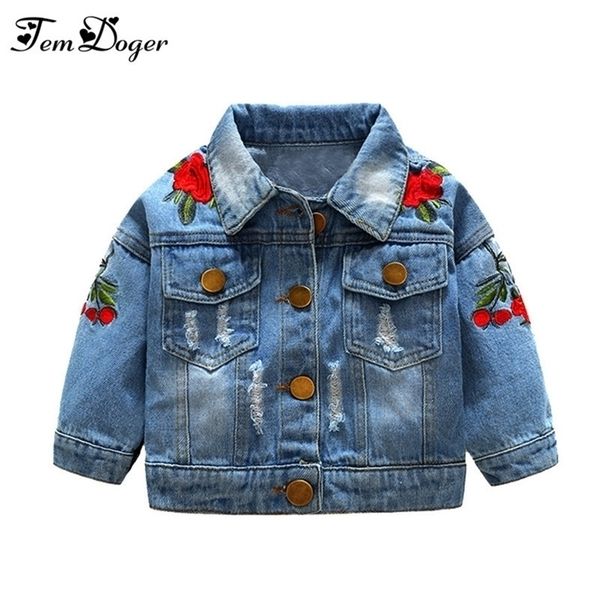 spring and autumn baby girls denim jackets coats flower embroidery fashion children outwear coat kids girls casual jacket lj200828, Blue;gray
spring and autumn baby girls denim jackets coats flower embroidery fashion children outwear coat kids girls casual jacket lj200828, Blue;gray