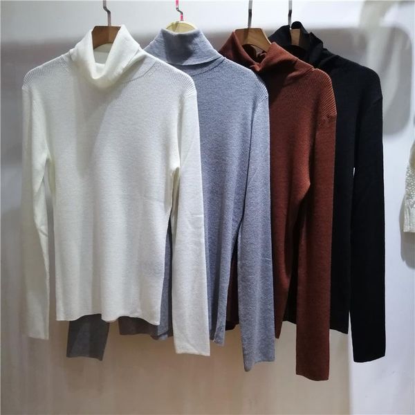 women's knits & tees women sweater 2021 autumn/winter turtleneck slim slimming bottoming knit with knitted top, White
women's knits & tees women sweater 2021 autumn/winter turtleneck slim slimming bottoming knit with knitted top, White