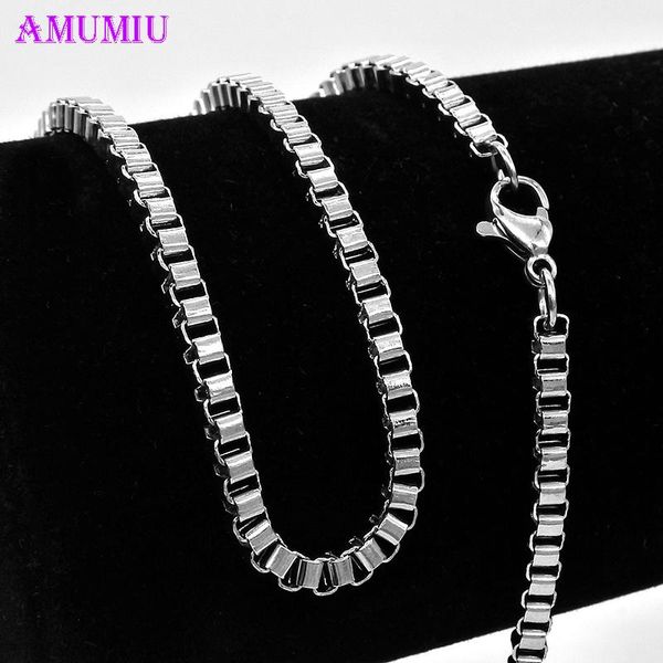 chains amumiu promotion 40/45/50/55/60/65/70cm stainless steel classic necklace for women men fashion necklaces gifts n001-n010, Silver
chains amumiu promotion 40/45/50/55/60/65/70cm stainless steel classic necklace for women men fashion necklaces gifts n001-n010, Silver