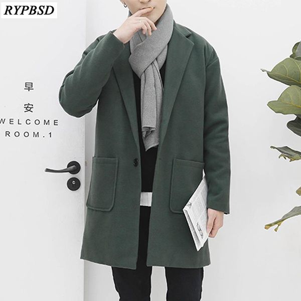 men's wool & blends fashion men coat solid color 2021 single button long cotton warm woolen sleeve overcoat1, Black
men's wool & blends fashion men coat solid color 2021 single button long cotton warm woolen sleeve overcoat1, Black