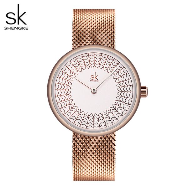 shengke gold watch women watches ladies creative steel women's meshband watches female clock relogio feminino montre femme, Slivery;brown
shengke gold watch women watches ladies creative steel women's meshband watches female clock relogio feminino montre femme, Slivery;brown
