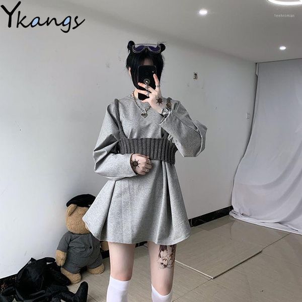 autumn 2pcs set knitted vest sweatshirt women fashion loose wild suits hip hop plus size slim pullover full sleeve 1 women's tracks, Gray
autumn 2pcs set knitted vest sweatshirt women fashion loose wild suits hip hop plus size slim pullover full sleeve 1 women's tracks, Gray