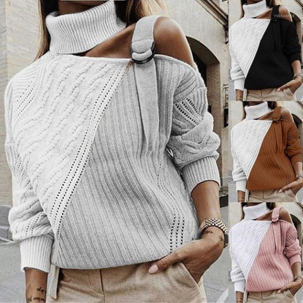 pull femme nouveaute 2019 sweater women turtleneck long sleeve off shoulder colorblock knitted sweater jersey mujer truien1, White;black
pull femme nouveaute 2019 sweater women turtleneck long sleeve off shoulder colorblock knitted sweater jersey mujer truien1, White;black
