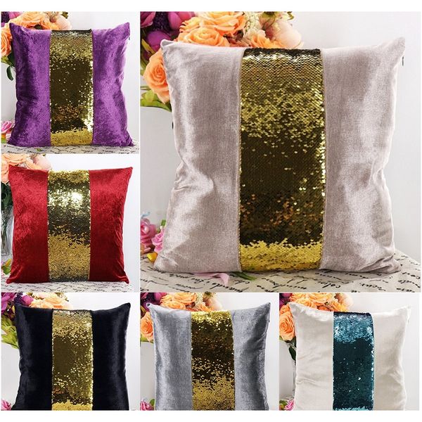 sequins brow подушкой корпус среднего тона с блеском подушки 4545 см квадратные полиэфирные чехлы для украшения дома f wmtuaw