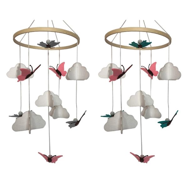 baby crib felt butterfly cloud mobile rattle kids room hanging decoration infant cot wind chime bed bell toys q1214
baby crib felt butterfly cloud mobile rattle kids room hanging decoration infant cot wind chime bed bell toys q1214