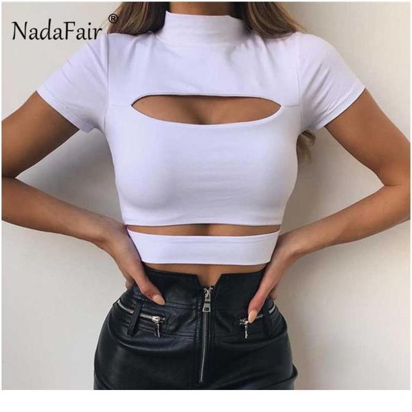 nadafair high neck short sleeve summer t shirt women 2019 hollow out cropped punk club party short t-shirt te sqcmyc, White
nadafair high neck short sleeve summer t shirt women 2019 hollow out cropped punk club party short t-shirt te sqcmyc, White