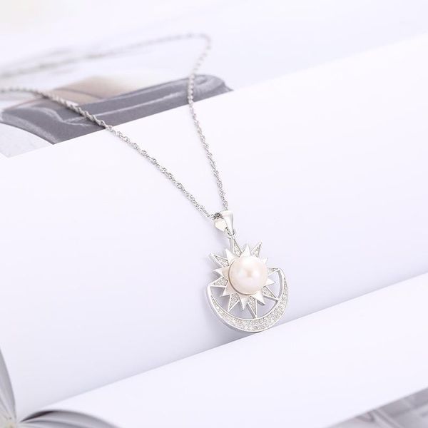 pearl moon star full zircon necklace geometry chain pendant choker necklace woman exquisite banquet party collier jewelry gift1, Silver
pearl moon star full zircon necklace geometry chain pendant choker necklace woman exquisite banquet party collier jewelry gift1, Silver