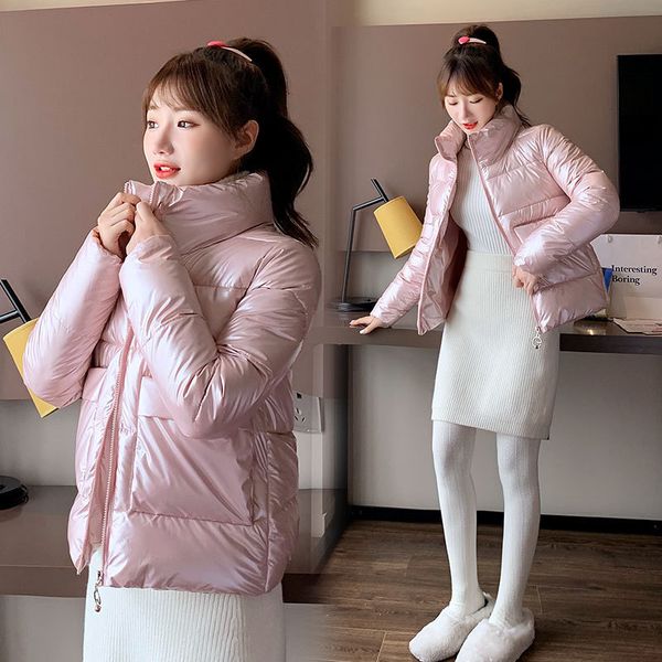 2021 autumn winter women parkas jaets casual stand collar shiny fabric thi warm padded coats female winter outwear jaets, Black
2021 autumn winter women parkas jaets casual stand collar shiny fabric thi warm padded coats female winter outwear jaets, Black