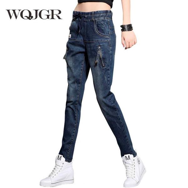 wqjgr fall and winter jeans woman haren pants trousers easy pants schoolgirl korean trend joker, Blue
wqjgr fall and winter jeans woman haren pants trousers easy pants schoolgirl korean trend joker, Blue