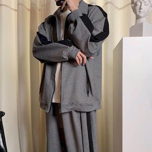 sports and leisure suit homemade spring men's trendy korean style handsome set of men trendy brand student lapel two-piece women, Gray
sports and leisure suit homemade spring men's trendy korean style handsome set of men trendy brand student lapel two-piece women, Gray