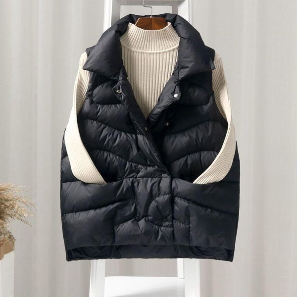women's vests 2021 waistcoat women winter sleeveless jacket clothing short thick warm vest female double breasted black y128, Black;white
women's vests 2021 waistcoat women winter sleeveless jacket clothing short thick warm vest female double breasted black y128, Black;white