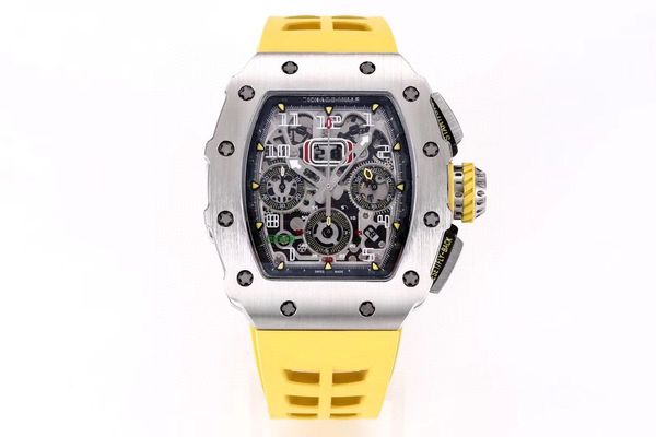 rm11-03 ergonomically designed fly back timing automatic wrist watch titanium steel case sapphire crystal uv - resistant mirror kv factory, Slivery;brown
rm11-03 ergonomically designed fly back timing automatic wrist watch titanium steel case sapphire crystal uv - resistant mirror kv factory, Slivery;brown