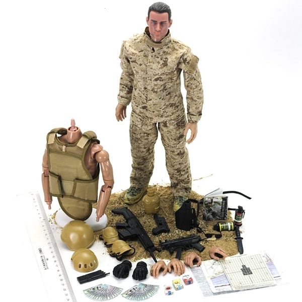 Toy Soldiers Garage Kit Action Removable Uniform Armies Figures Jointed Doll Military Soldier Model Boys Children Toys