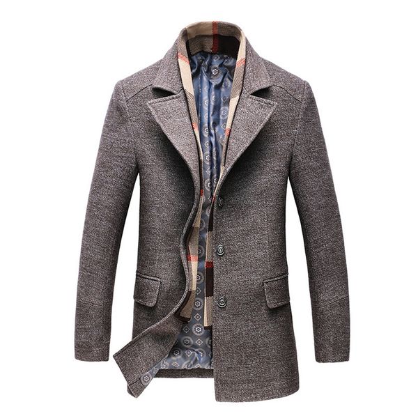 new fashion business long thicken slim overcoat jacket mens peacoat brand clothes plus size winter men's casual wool trench coat, Black;brown
new fashion business long thicken slim overcoat jacket mens peacoat brand clothes plus size winter men's casual wool trench coat, Black;brown