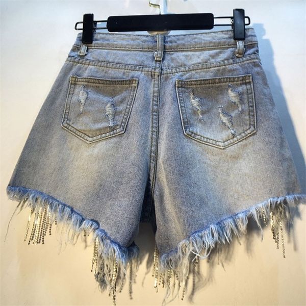 women korean jeans summer tassel mini denim short feminino casual jean shorts vintage plus size #t2g y200822, White;black
women korean jeans summer tassel mini denim short feminino casual jean shorts vintage plus size #t2g y200822, White;black