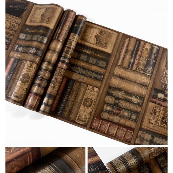 wallpapers simulation bookshelf wallpaper retro vintage style pvc for bedroom living room office kitchen wall papers home decor1
wallpapers simulation bookshelf wallpaper retro vintage style pvc for bedroom living room office kitchen wall papers home decor1