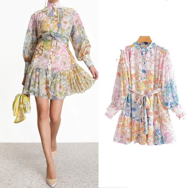 za 2021 women dress silk floral print fashion ins dress bow sashes draped turn down collar dresses female vintage vestidos, Black;gray
za 2021 women dress silk floral print fashion ins dress bow sashes draped turn down collar dresses female vintage vestidos, Black;gray