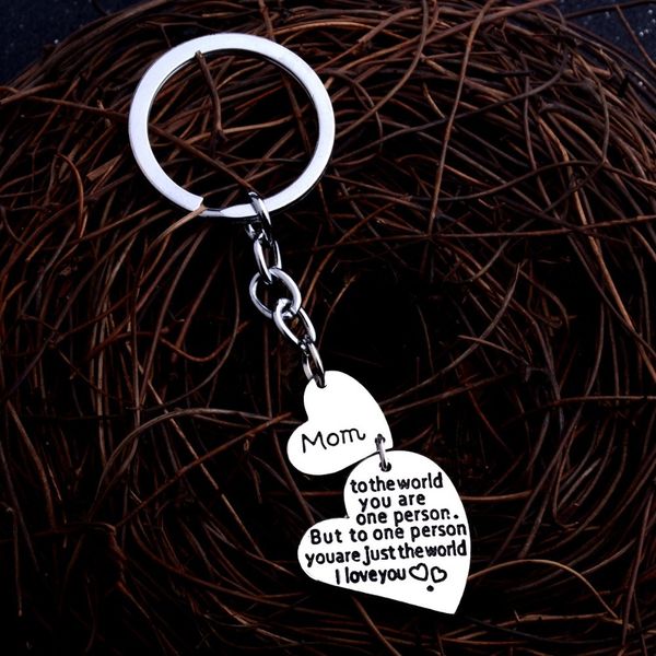 you heart i love mom mothers gifts double keyring keychain family jewelry key chain mommy, Silver
you heart i love mom mothers gifts double keyring keychain family jewelry key chain mommy, Silver