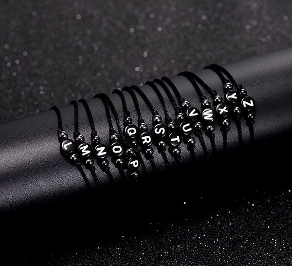 string new black rope lucky bracelets couple braided friendship jewelry for women 26 letters charm bracelet men
string new black rope lucky bracelets couple braided friendship jewelry for women 26 letters charm bracelet men